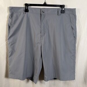 Calvin Klein Shorts Grey Mens Size 38 Chino Golf Design Zip Fly Bermuda